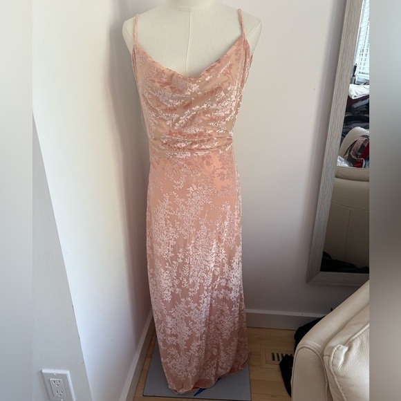 Princess Polly Dresses & Skirts - Princess Polly Pink Cowl Neck Maxi Dress